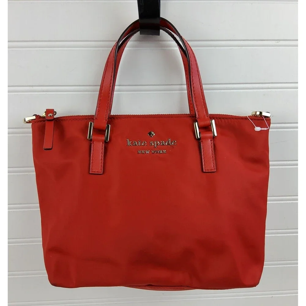 Kate Spade Watson Lane Lucie Satchel Handbag Purse Red